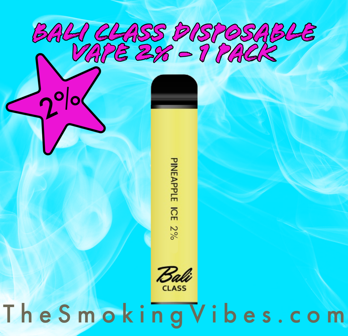 Bali Class Disposable Vape 2% – Smoking Vibes