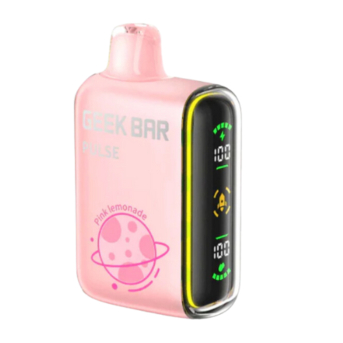 Geek Bar Pulse 15000 Puffs Disposable Vape Pink Lemonade Smoking Vibes