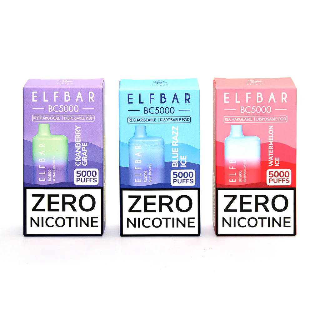 Elf Bar BC5000 0% Zero Nicotine Disposable Vape