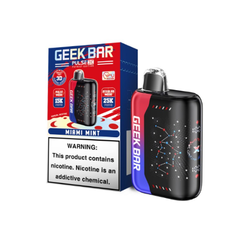 Geek Bar Pulse X Vape 25k Puffs - Miami Mint Patriot Edition – Smoking ...