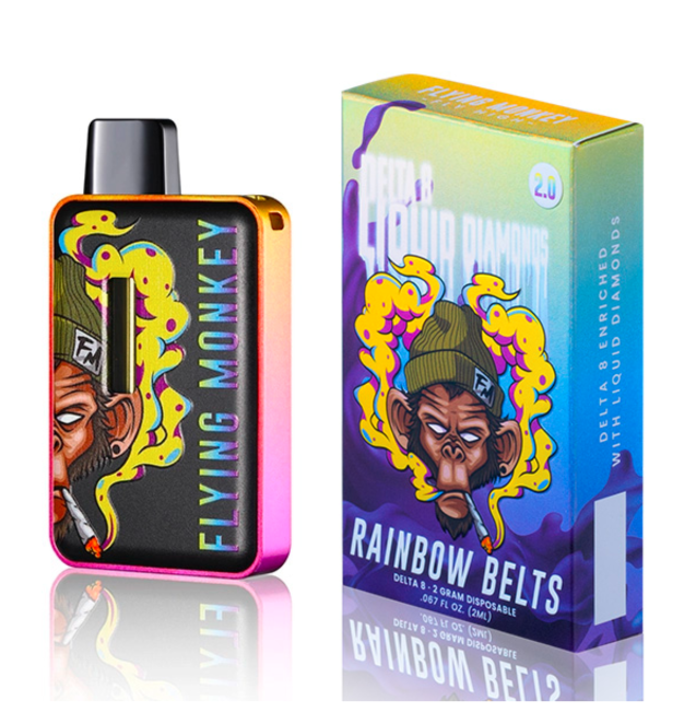 flying-monkey-2g-delta-8-disposable-vape-rainbow-belts