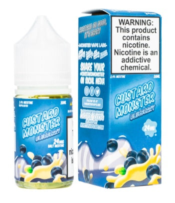 Custard-Monster-Salt-Nicotine-E-Liquid-30ml-Blueberry