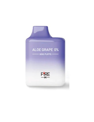 Fire 5K 0% Disposable Vape Aloe Grape - Smoking Vibes 