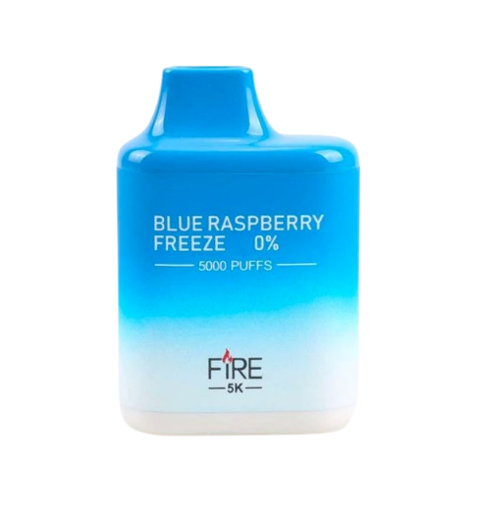 Fire 5K 0% Disposable Vape Blue Raspberry Freeze - Smoking Vibes 