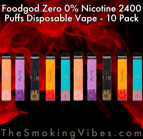 Foodgod-zero-nicotine-2400-puffs-disposable-vape-10-pack