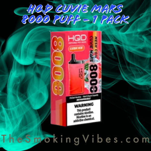 
                  
                    HQD Cuvie Mars 8000 - Smoking Vibes
                  
                