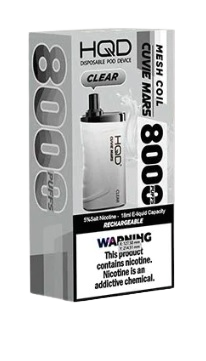 
                  
                    HQD Cuvie Mars 8000 Clear - Smoking Vibes
                  
                