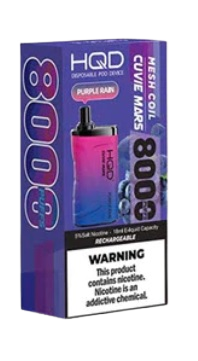
                  
                    HQD Cuvie Mars 8000 Purple Rain - Smoking Vibes
                  
                