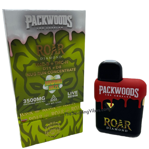 packwood-roar-delta8-3500mg-hawiaiin-haze-disposable-vape-smoking-vibes