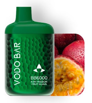 vodo-bar-bb6000-disposable-vape-kiwi-passion-fruit-guava-1-pack-smoking-vibes