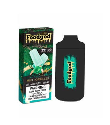 Foodgod-luxe-zero-nicotine-4000-puffs-mint-popsycles-disposable-vape-1-pack
