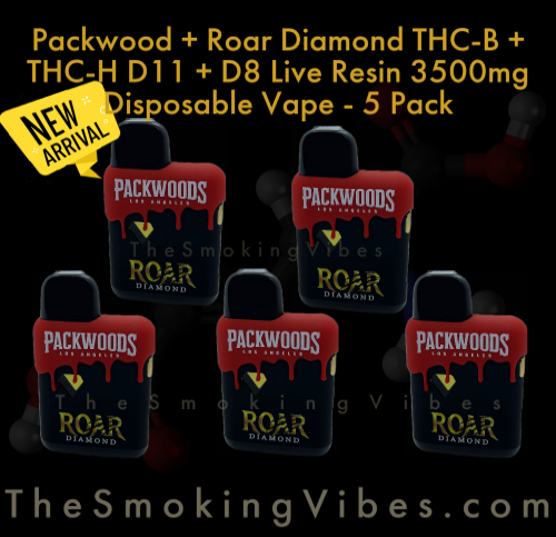 packwood-roar-delta8-3500mg-disposable-vape-smoking-vibes-5-pack