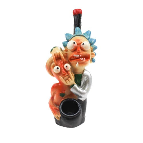 Rick&Morty Eyes Wide Resin Pipe