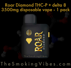 Roar Diamond 3500mg THC-P + Delta 8 Disposable Vape - 1 Pack