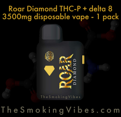 Roar Diamond 3500mg THC-P + Delta 8 Disposable Vape - 1 Pack – Smoking Vibes