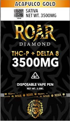 Roar-Diamond-3500mg-Delta-8-Disposable-Vape-Flavors-Acapulco-Gold