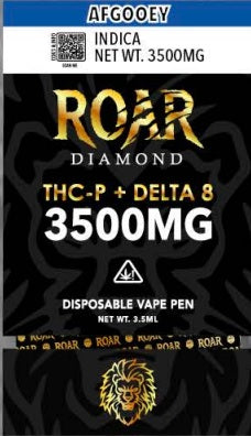 Roar-Diamond-3500mg-Delta-8-Disposable-Vape-Flavors-Afgooey