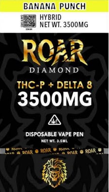Roar-Diamond-3500mg-Delta-8-Disposable-Vape-Flavors-Banana-Punch