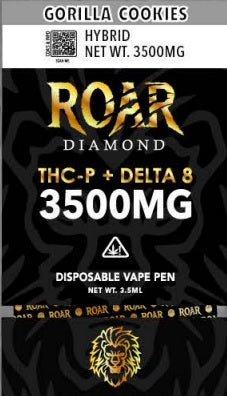 Roar-Diamond-3500mg-Delta-8-Disposable-Vape-Flavors-Gorilla-Cookies