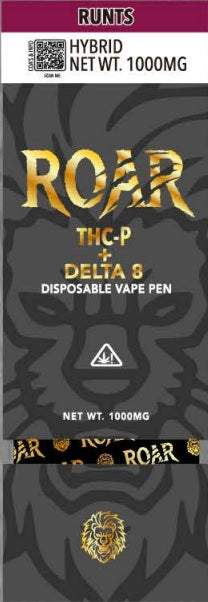 
                  
                    Roar 1000mg THC-P + Delta 8 Disposable Vape - 1 Pack - Smoking Vibes 
                  
                