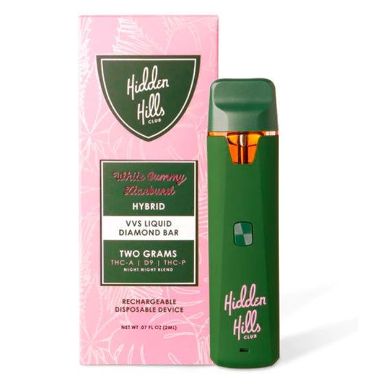 Hidden Hills Club VVS liquid THC-A + D9 + THC-P 2g Disposable Vape