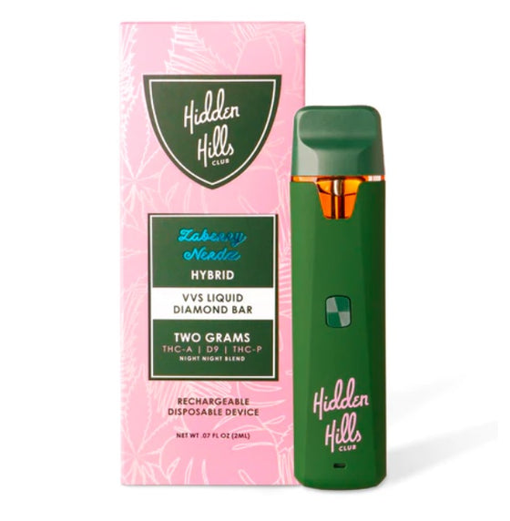 Hidden Hills Club VVS liquid THC-A + D9 + THC-P 2g Disposable Vape
